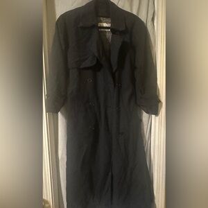 Jones New York Petite Black Wool Long Coat